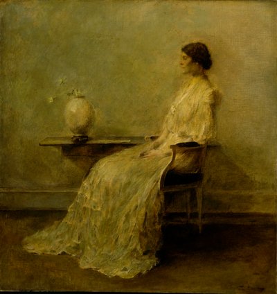 第2号白衣女士，约1910年。 作者 托马斯·威尔默·杜温