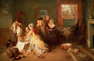 1842年上学 作者 Thomas Webster