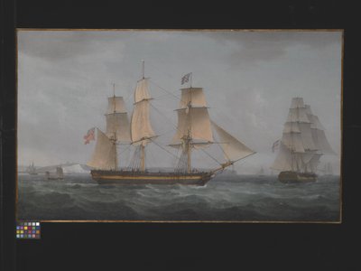 多佛海岸外（布面油画） 作者 托马斯·惠特科姆