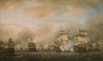 1782年4月9日至12日，圣战役 作者 托马斯·惠特科姆