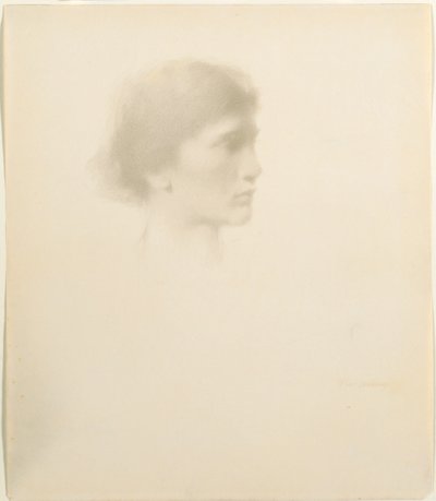 女人头，1894年或之后。 作者 托马斯·威尔默·杜温