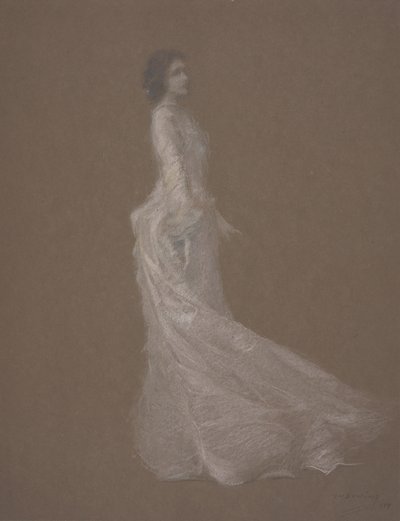 粉色连衣裙，约1894年 作者 托马斯·威尔默·杜温