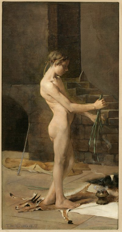 巫师奴隶，1877年 作者 托马斯·威尔默·杜温