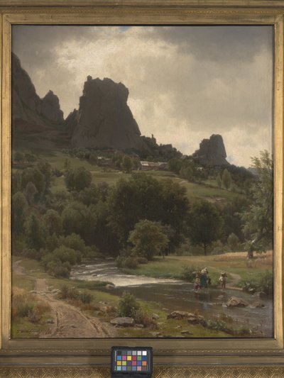 夏日牧歌（卡伦费尔斯风景）（布面油画） 作者 托马斯·沃辛顿·惠特里奇