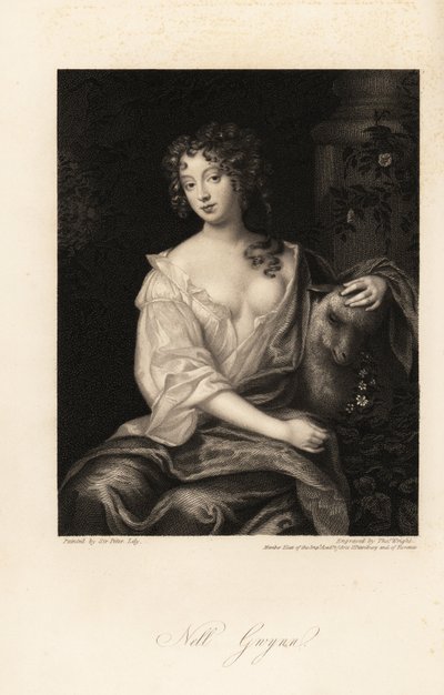 内尔·格温 (Nell Gwyn)，复辟时期的女演员、罗切斯特伯爵的情人、英国国王查理二世的长期情妇 作者 托马斯·赖特