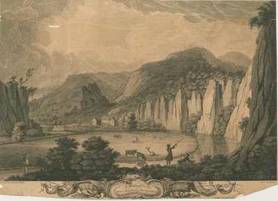 Wetton Mill：雕刻，nd [c 1743]（印刷） 作者 德比的托马斯（后）史密斯