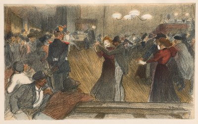 Bal deBarrière，1898年。 作者 西奥菲勒·亚历山大·斯坦伦