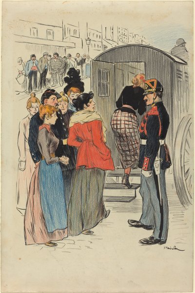 La Rafle, 1893. 作者 西奥菲勒·亚历山大·斯坦伦
