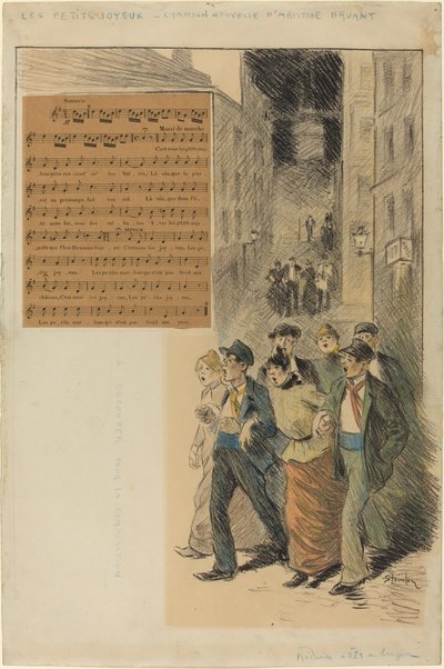 Les petits joyeux, 1891. 作者 西奥菲勒·亚历山大·斯坦伦