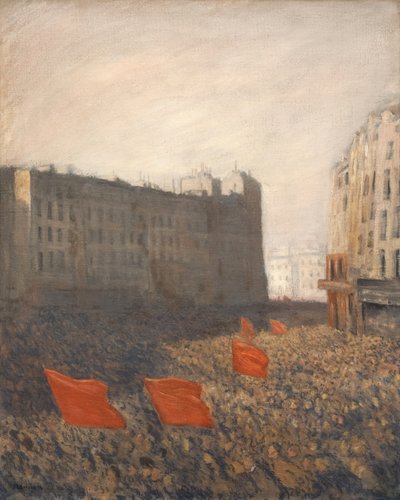 大众示威，约1903年。 作者 西奥菲勒·亚历山大·斯坦伦
