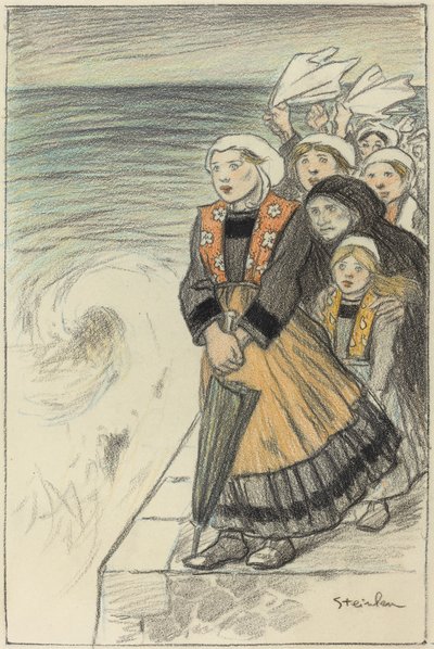 水手的妻子》，1896年。 作者 西奥菲勒·亚历山大·斯坦伦