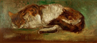 Th。A.Steinlen，熟睡中的猫 作者 西奥菲勒·亚历山大·斯坦伦