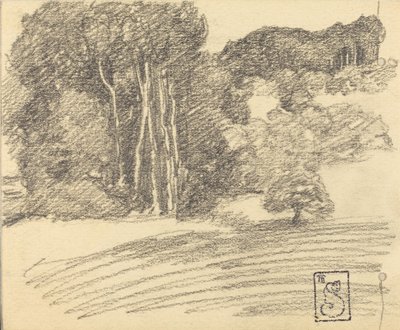 库德曼什的森林，1895年。 作者 西奥菲勒·亚历山大·斯坦伦