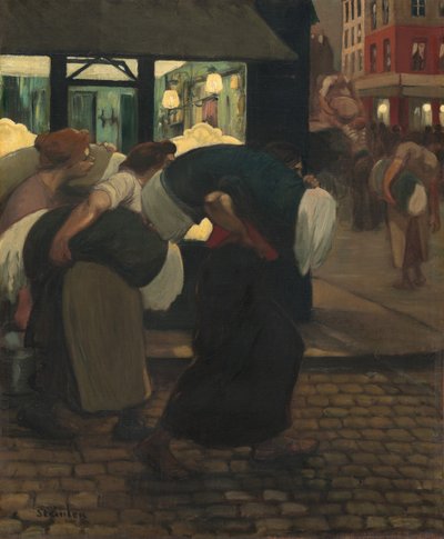 洗衣女工》，1899年。 作者 西奥菲勒·亚历山大·斯坦伦