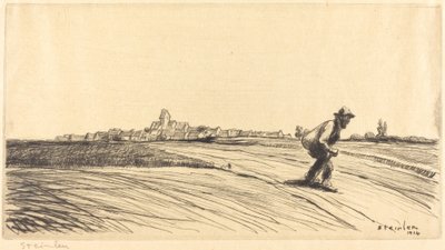 流浪汉与捆绑物 Le chemineau a la besace, 1914年。 作者 西奥菲勒·亚历山大·斯坦伦