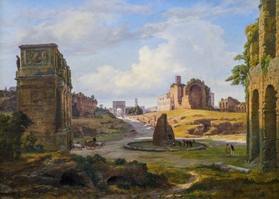 从斗兽场向罗马广场远眺 作者 