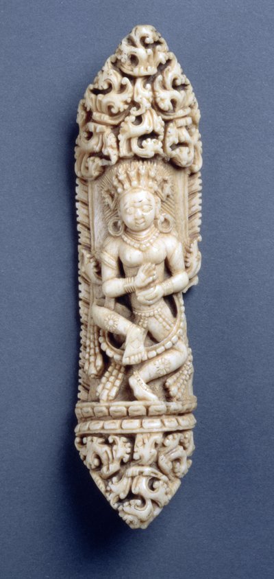 雕刻的Daikini，用于密宗仪式的骨围裙，西藏，18世纪（人骨） 作者 藏族学校