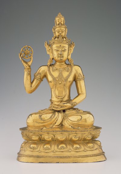 Vajrasattvadhatu Lokesvara（镀金铜合金） 作者 藏族学校