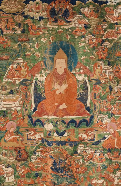 宗喀巴，18世纪末-19世纪初。 作者 藏文化。
