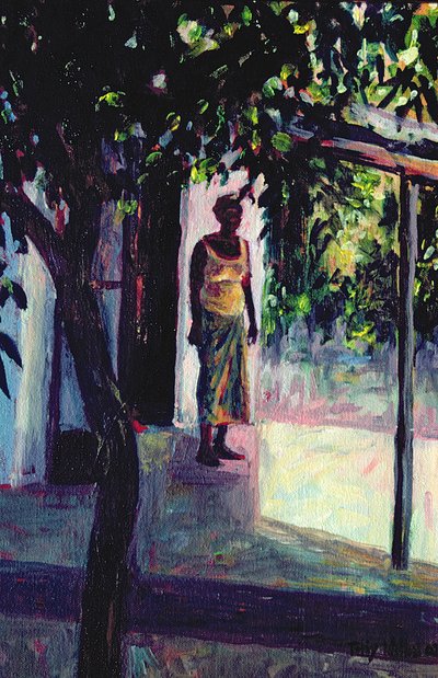 在阳台上，2002年 作者 蒂莉·威利斯