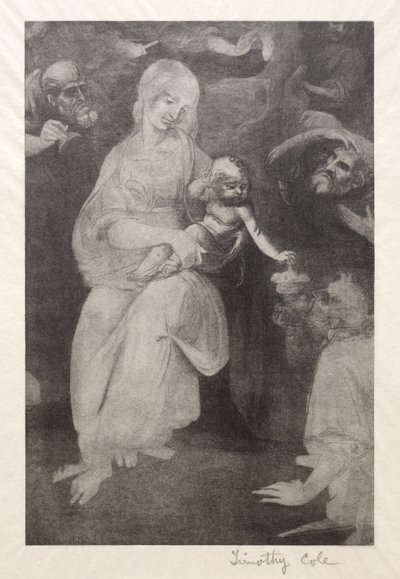 意大利古代大师：《麦当娜与孩子》，1888-1892年。 作者 蒂莫西·科尔