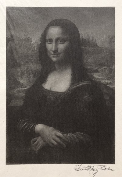 意大利古代大师：蒙娜丽莎（Mona Lisa），1888-1892年。 作者 蒂莫西·科尔