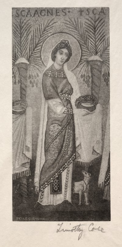 古老的意大利大师：圣艾格尼丝，1888-1892年。 作者 蒂莫西·科尔