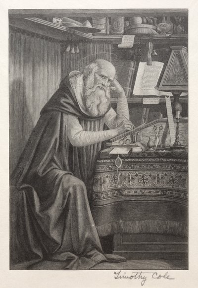 意大利古代大师：圣杰罗姆（St. Jerome），1888-1892年。 作者 蒂莫西·科尔