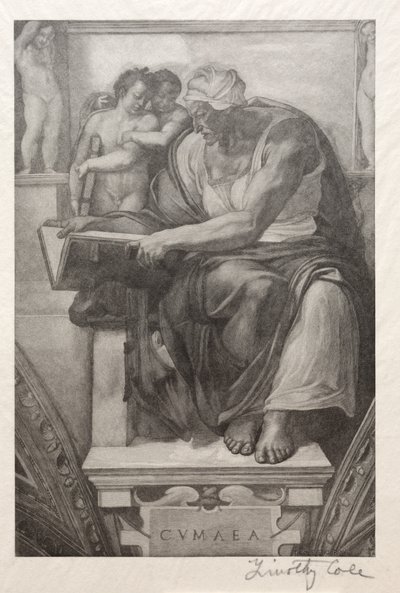 古老的意大利大师：库马西比尔（Cumaean Sibyl），1888-1892年。 作者 蒂莫西·科尔