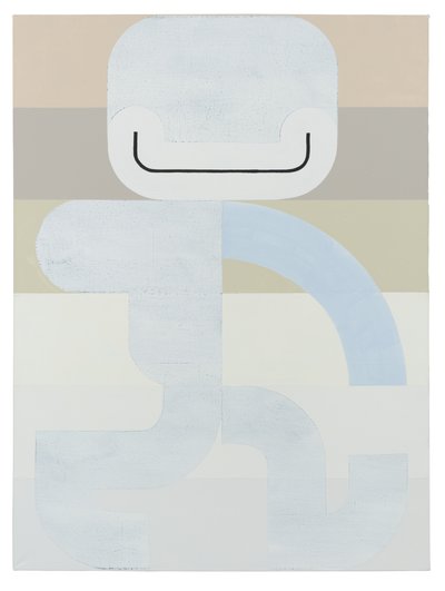雪男孩，2018（乳胶和珐琅画布） 作者 