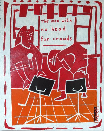 无人问津的人》，2012年，布面油画 作者 蒂莫西·内森·乔尔