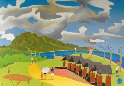 The way back home, Taitung, 2014, oil on canvas 作者 蒂莫西·内森·乔尔