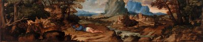 沉睡的牧羊人 作者 提香 (Tiziano Vecellio)