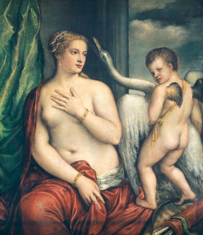 利达，提香（约1490-1576）的作品 作者 提香（c.1488-1576）