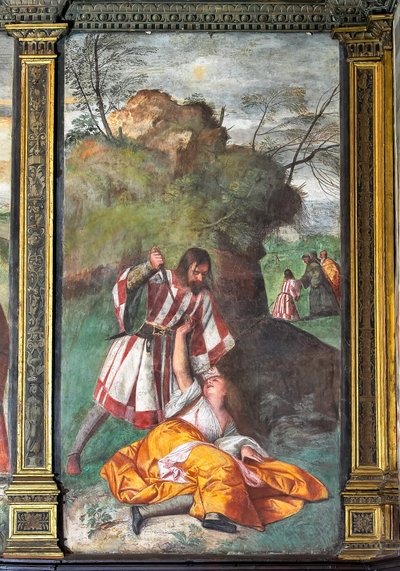 嫉妒丈夫的奇迹 作者 提香（c.1488-1576）