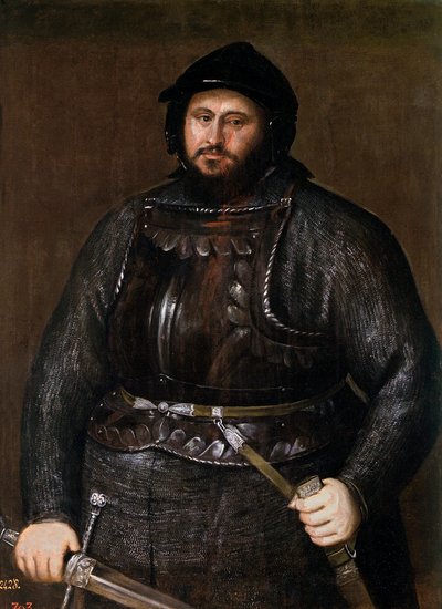 让-弗雷德里克 (Jean Frederic) Ier de Saxe dit le Magnanime - 约翰弗雷德里克一世 (1503-1554)，提香 (1488-1576) 的萨克森选帝侯 作者 蒂齐亚诺·韦切利（Tiziano Vecelli）