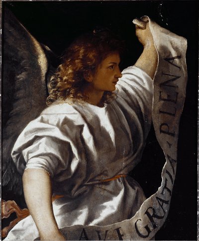 Polyptych Averoldi: Announce Angel 作者 提香（c.1488-1576）