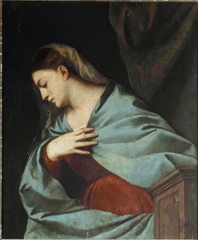 Polyptych Averoldi: Virgin Announced 作者 提香（c.1488-1576）