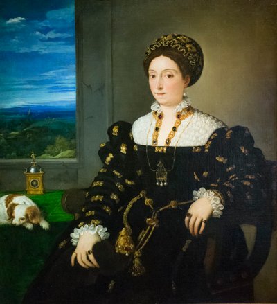 埃莉奥诺拉冈萨加的肖像 作者 Titian (c.1488 1576)