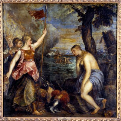 西班牙拯救了宗教。 Tiziano Vecellio 的画作《提香》（1485-1576） 作者 蒂齐亚诺·韦切利（Tiziano Vecelli）