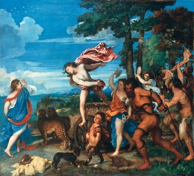 巴克斯和阿里亚德涅（1523-1525） 作者 蒂齐亚诺·韦切利（Tiziano Vecelli）