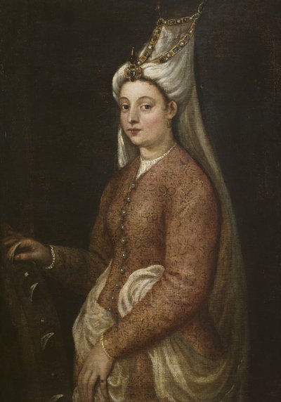 卡莱里亚（Cameria），苏莱曼大帝（Suleiman the Magnificent）的女儿，饰以圣凯瑟琳（Saint Catherine），约1560年 作者 蒂齐亚诺·韦切利（Tiziano Vecelli）
