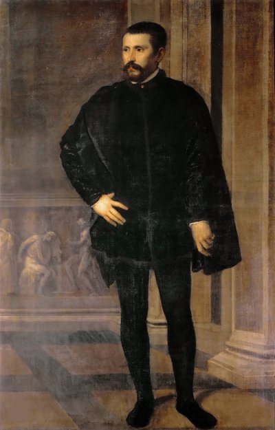 迭戈-胡尔塔多-德-门多萨-帕切科1503-1575的肖像，约1535-1540。 作者 提香