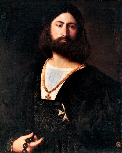 提齐亚诺·韦塞利奥（Tiziano Vecellio）画的马耳他骑士肖像被称为提香（Titian） 作者 蒂齐亚诺·韦切利（Tiziano Vecelli）