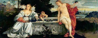 神圣和亵渎的爱，1515年 作者 Tiziano Vecelli