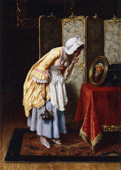 秘密仰慕者，1871年 作者 铁托·孔蒂