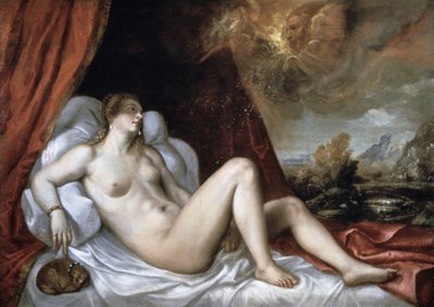 达纳（Danae），16世纪 作者 蒂齐亚诺·韦切利（Tiziano Vecelli）