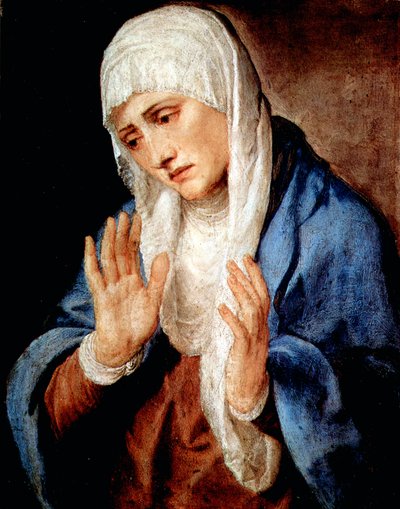 Mater Dolorosa，1554年。 作者 蒂齐亚诺·韦切利（Tiziano Vecelli）