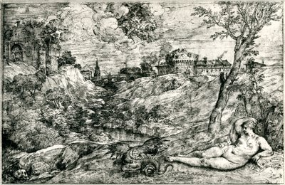 Medor and Angelica或Jason and Medea，c1535-1545，1937年 作者 蒂齐亚诺·韦切利（Tiziano Vecelli）