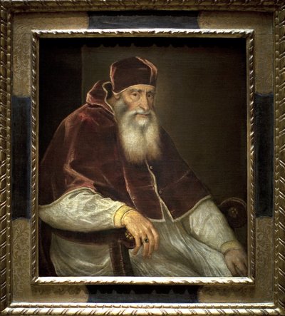Pope Paul III (Alessandro Farnese 作者 蒂齐亚诺·韦切利（Tiziano Vecelli）